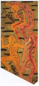11 to 5 - oil and acrylic on canvas 300 x 140 cm - 1983