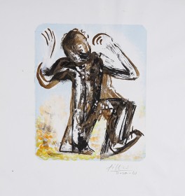 (1979) « No title », 1978-9, 25*31, lithography acrylic