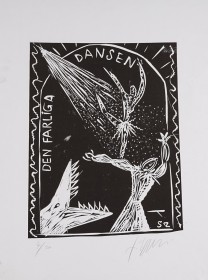 (197x) « Dangerous dance », 70’s, 46*64, linoleum cut