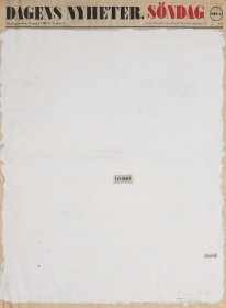 (1981) « 10000 Bartok », 1981, 41*57, gouache on newspaper and acrylic