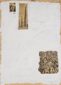 (1981) « Bartok screw diver and the mass », 1981, 40*56, acrylic on newspaper