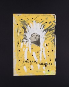 (1981) « Indian summer », 1981, 28*40, acrylic on newspaper