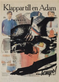(1983) « No title », 1983, 41*56, silkscreen on newspaper