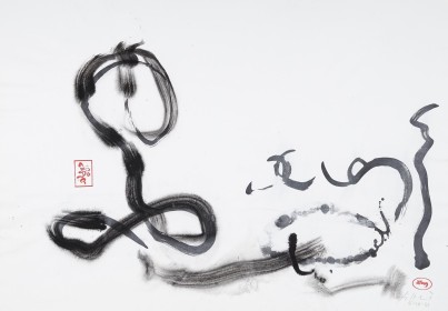 (2010) « Dharma practice » 2010, 100*70, chinese ink