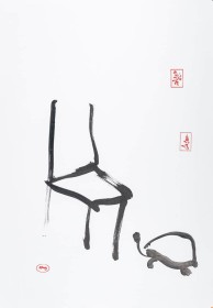 (2010) « Tortoise and the chair», 2010, 100*70, chinese ink