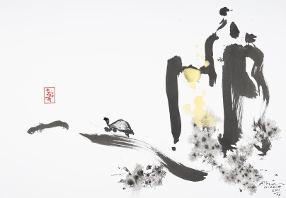 (2011) « Mountain tortoise emptiness », 2011, 106*78, chinese ink acrylic