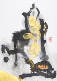 (2011) « No title », 2011, 70*100, chinese ink and acrylic