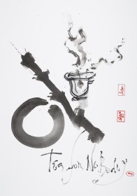 (2011) « Tea for nobody », 2011, 106*78, chinese ink and acrylic