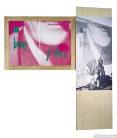 Bon / Mal  [Jó / Rossz] - Silkscreen, Xerox, cardboard, acryl - 220 x 230 cm – 1983/98
