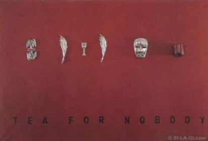 Tea for Nobody - acryl on canvas, aluminium, objects - 300 x 200cm - 1991